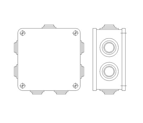 electrical cad blocks junction box|electrical junction box cad.